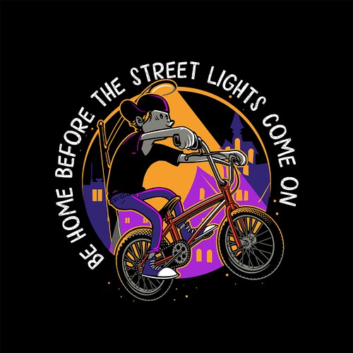Bike t-shirt with the title 'Boston St. Designs Bicycle'