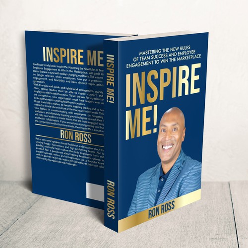 Mockup book cover with the title 'Book Cover for Non-Fiction Leadership Book Sizzles'