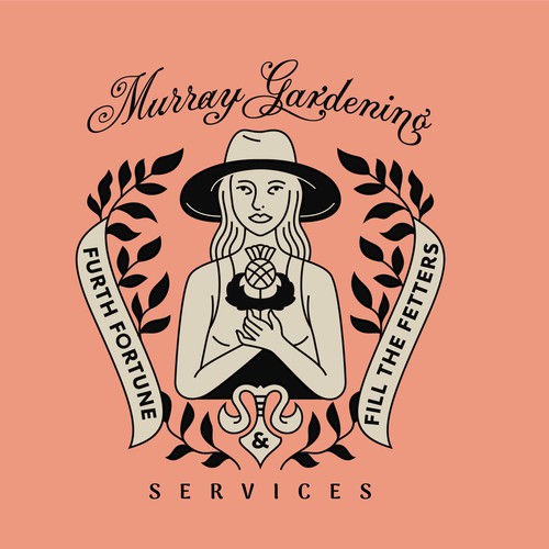 Garden design with the title 'Murray Gardening Services'