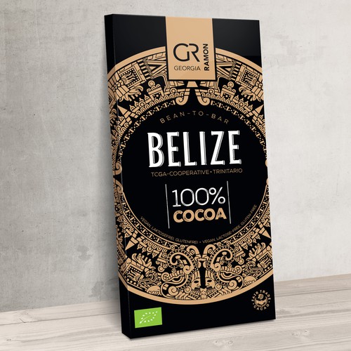 Chocolate packaging with the title 'Chocolate package'