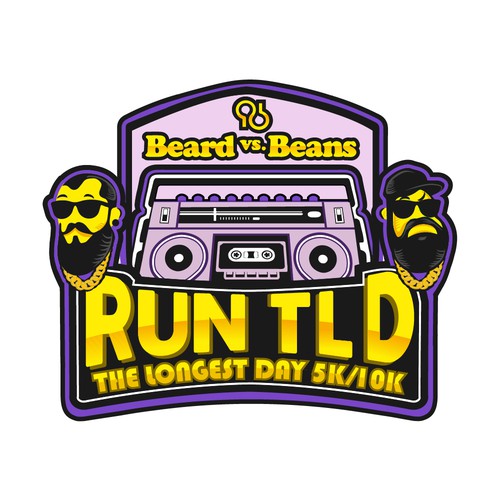 Rap logo with the title 'Music and sport'