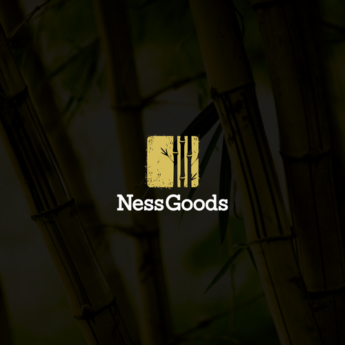 Bamboo design with the title 'ness goods'