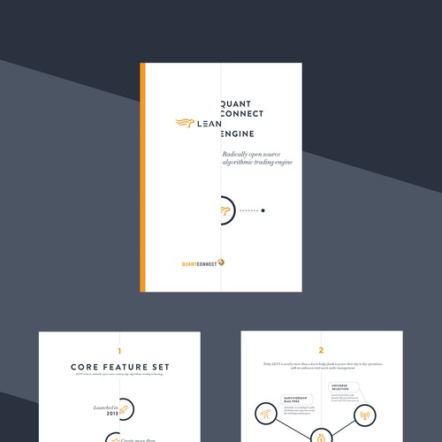 Document design with the title 'Clean and minimal '