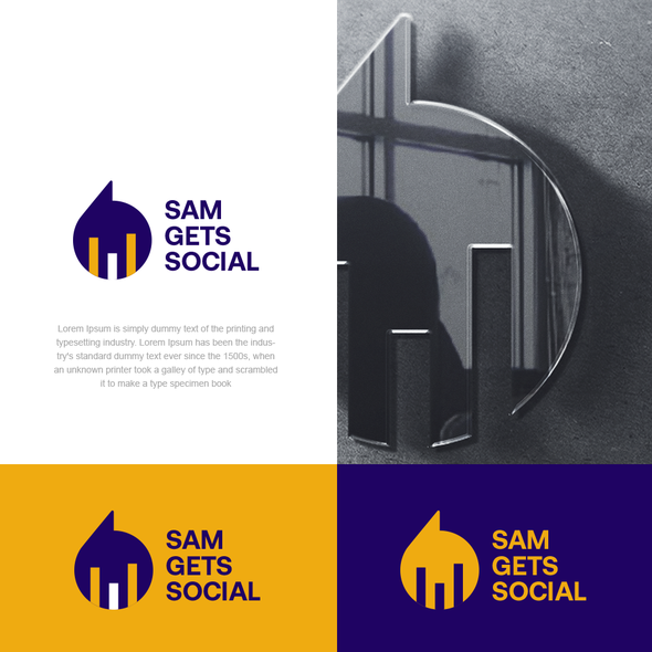 Popular logo with the title 'sam get social'