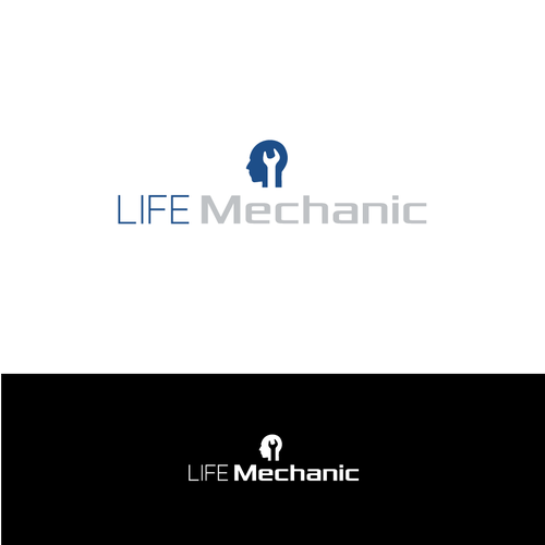 Mechanic logo with the title 'Simple logo for coaching company.'