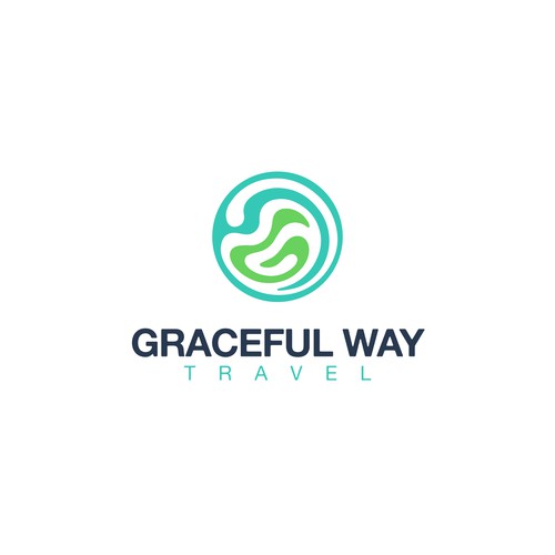 Travel agency logo with the title 'Graceful Way Travel'