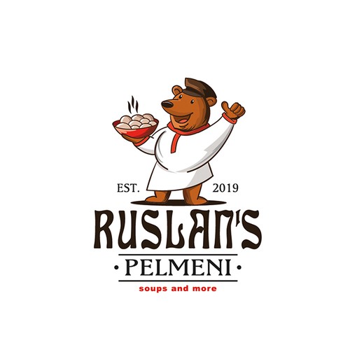 Bear brand with the title 'Ruslan's Pelmeni'