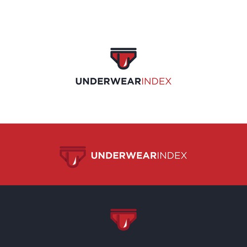 Underwear design with the title 'cheeky logo for underwear index'