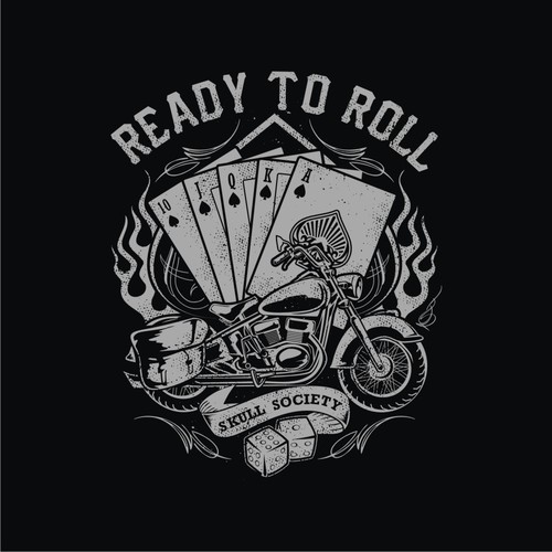 Community t-shirt with the title 'skull society Harley'