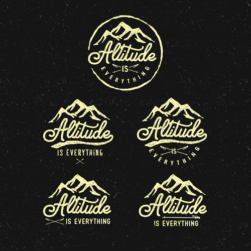 Mountain logo with the title 'Altitude is Everything '