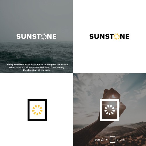 Stone logo with the title 'Sunstone Logo'