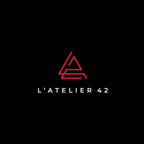 Web logo with the title 'L'Atelier 42 - Logo Design'