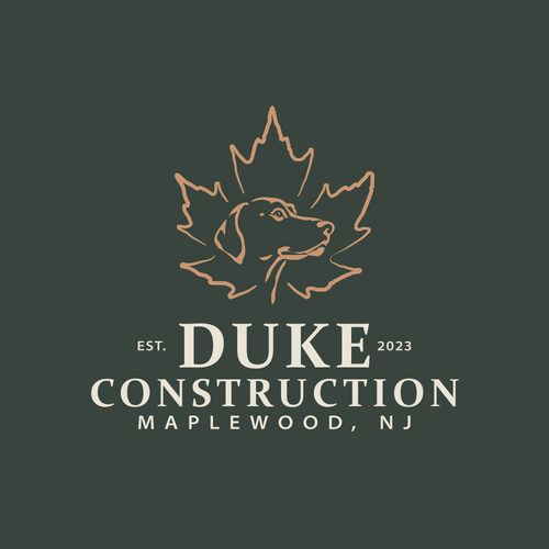 Maple design with the title 'DUKE Construction'