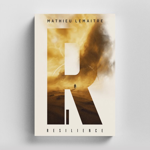 Dystopian book cover with the title 'Book Cover for Resilience -Book 1'