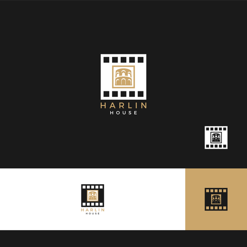 Hollywood logo with the title 'Logo for an artistic management company in the film industry.'