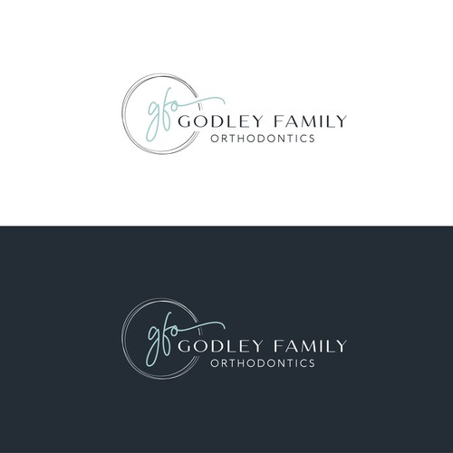 Orthodontist logo with the title 'Logo concept for "Godley Family Orthodontics'"'