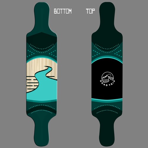 Longboard design with the title 'Longboard design'