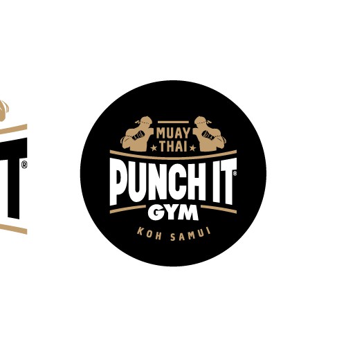 Muay thai logo with the title 'Logo for Muay Thai training gym'