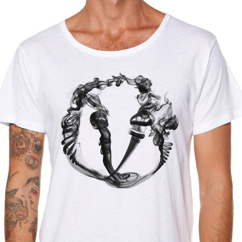 Smoking t-shirt with the title 'CALLING ALL TRENDY TEE DESIGNERS!'