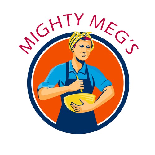 Cook design with the title 'Mighty Meg's'