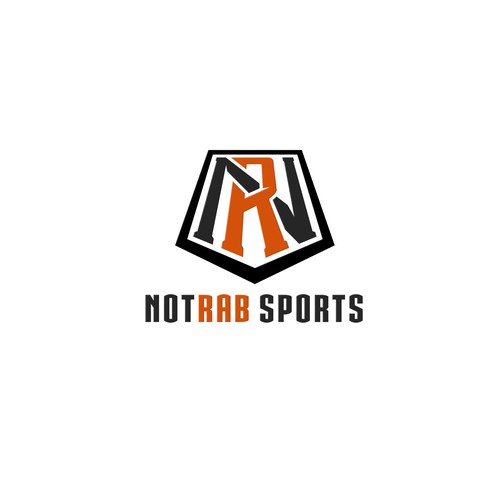 Perspective logo with the title 'NR modern monogram logo'