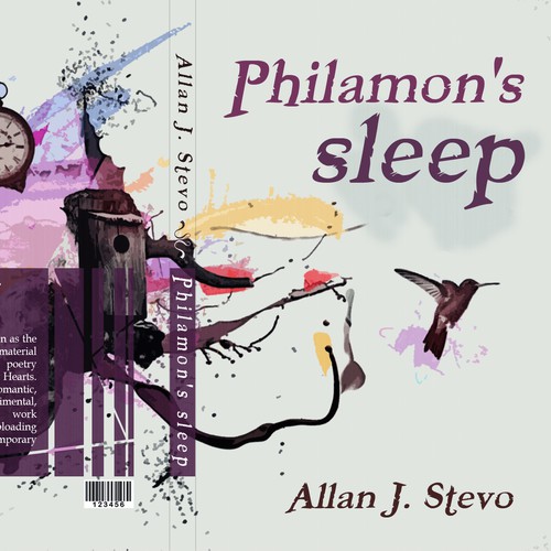 Painting book cover with the title 'Book cover'