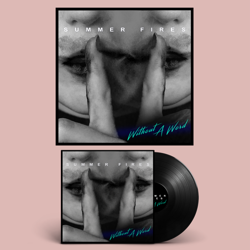 Photo manipulation artwork with the title 'Summer Fires Album Cover'