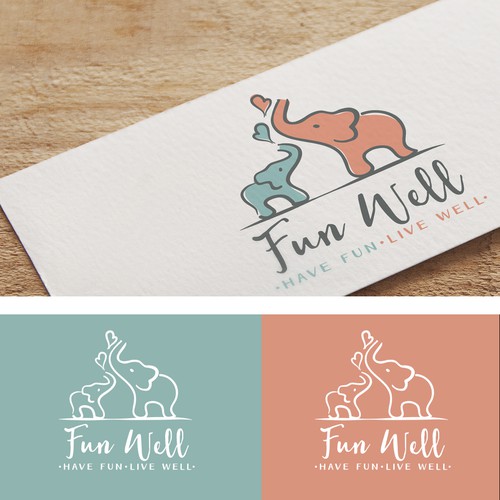 Gentle logo with the title 'Fun, playful logo for a baby company'