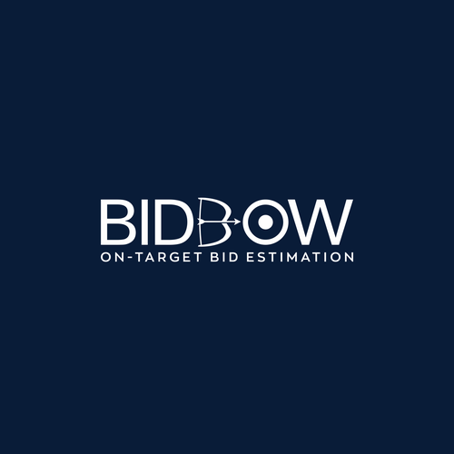 Auction logo with the title 'BIDBOW logo design'
