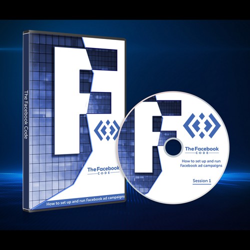 DVD cover design with the title 'DVD design for Facebook ads school'