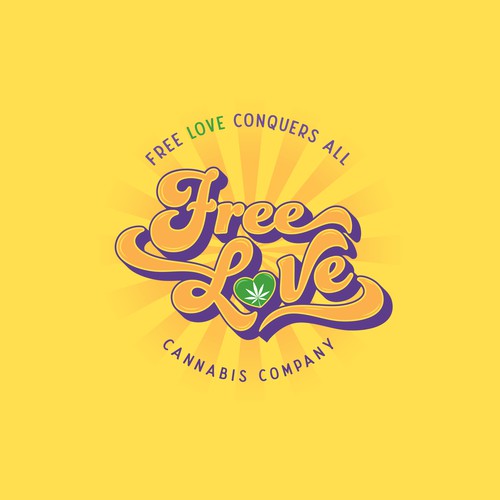 Yellow brand with the title 'Free Love'