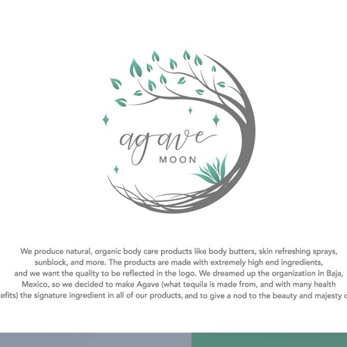 Agave logo with the title 'Agave Moon'