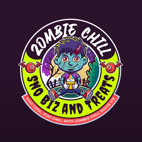 Monster logo with the title 'Zombie Chill'