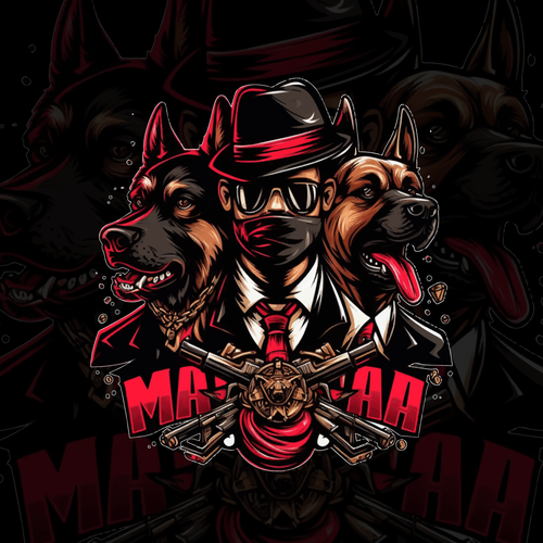 Mafia logo with the title 'The Dog Mafia'