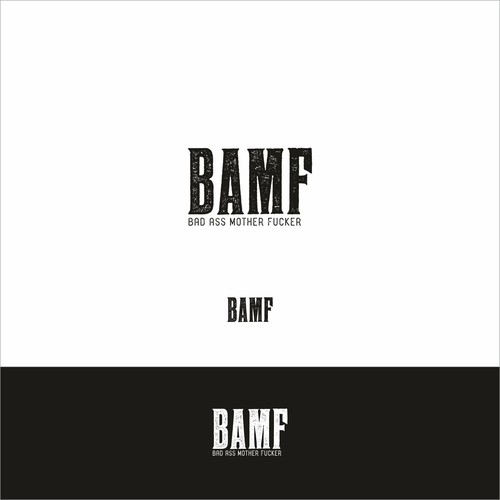 Clothing line logo with the title 'Bad Ass Mother Fucker'