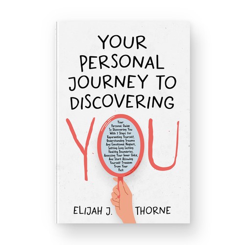 Mirror design with the title 'Your Personal Journey to Discovering You book cover'
