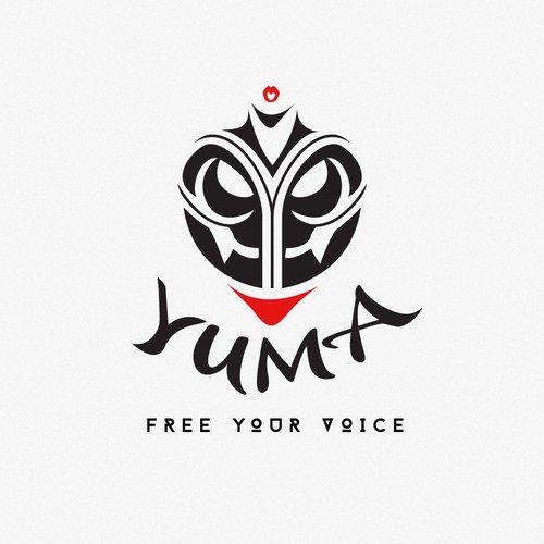 Modern vintage logo with the title 'logo for YUMA'