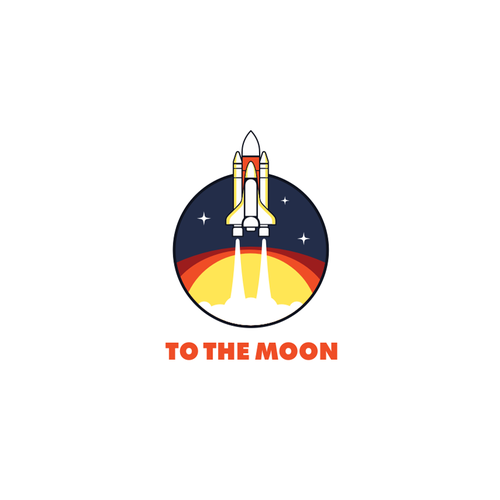 Spaceship design with the title 'To The Moon'