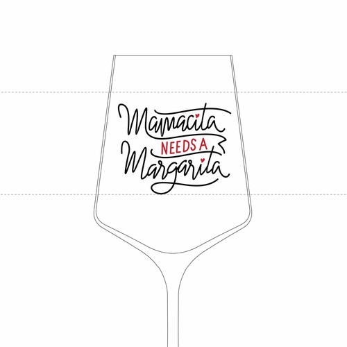 Drink illustration with the title 'llustration for drinking glasses'