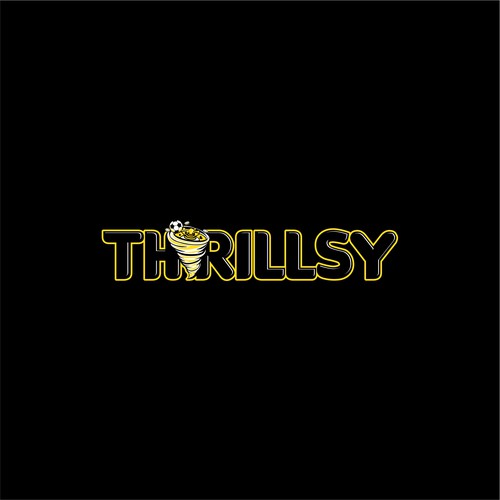Hurricane logo with the title 'Logo for THRILLSY Casino'