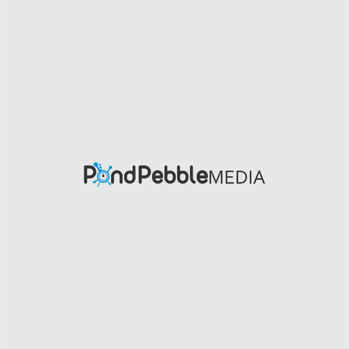 Splash logo with the title 'Logo concept  for Pond Pebble company'