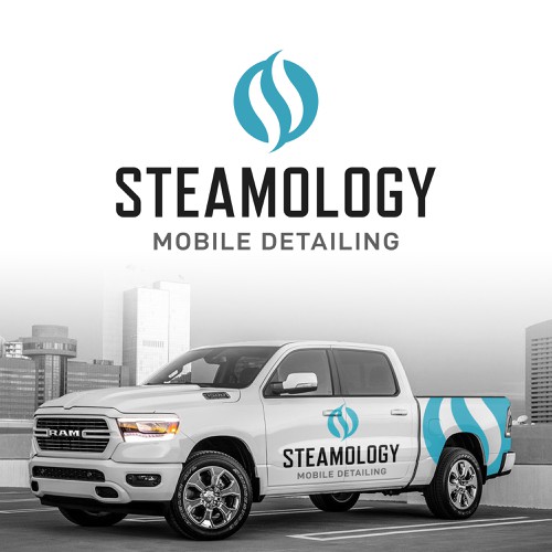 Detailing logo with the title 'Simple logo for auto detailing company'