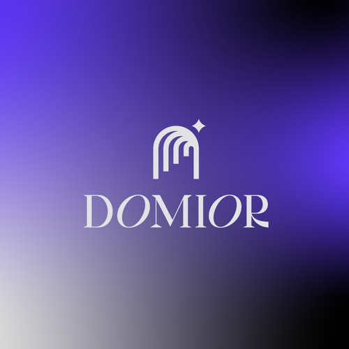 Intelligent design with the title 'Domior - Quiet Intelligence Where Calm Meets Curation'