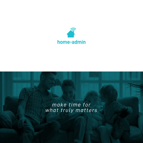 Remote design with the title 'Home Admin - Logo & Slogan'