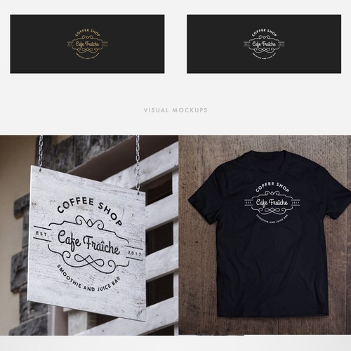 Professional brand with the title 'Cafe Fraîche'