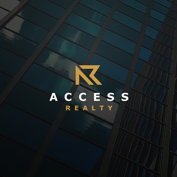 Initial logo with the title 'Logo for Real Estate'