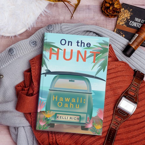 Travel book cover with the title 'Design of cover book'