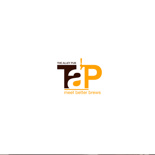 Gastropub logo with the title 'Typography logo for craft beer pub'
