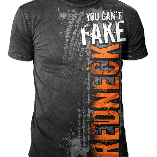 Bold t-shirt with the title 'bold distressed design concept'