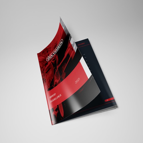 Style guide design with the title 'Brand Guide design for Turf Makers'